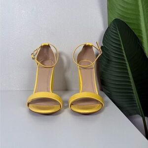 Charlotte Russe Yellow Strap Heels